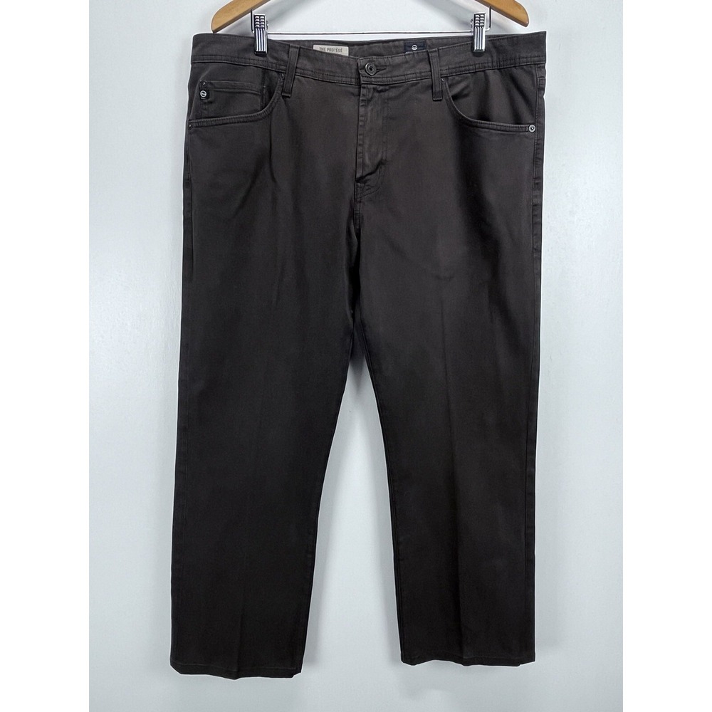 Adriano Goldschmied AG The Protege Pants Sz 38X30.5 Mens Brown Straight Leg